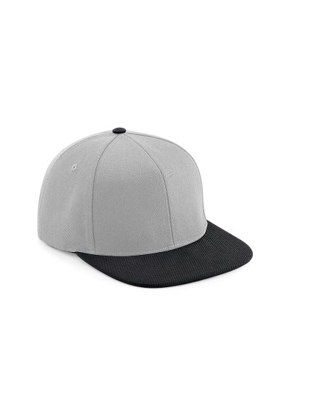 B-B661-Original Flat Peak 6 Panel Snapback Cap
