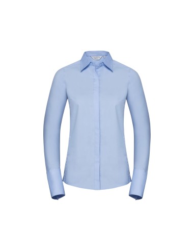 RUS-0R960F0-Ladies' Long Sleeve Fitted Ultimate Stretch Shirt