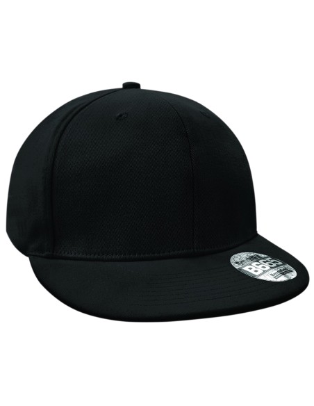 B-B665-Pro-Stretch Flat Peak Cap