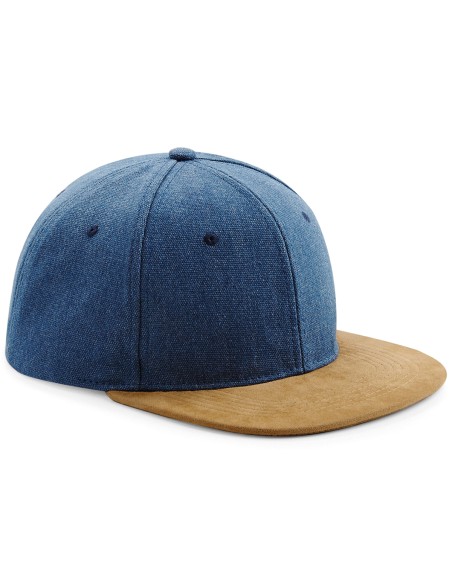 B-B668-Suede Peak Snapback