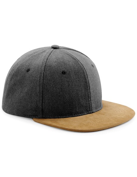 B-B668-Suede Peak Snapback