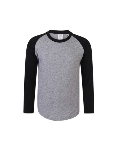 SFC-SFM271-KIDS' LONG SLEEVED BASEBALL T