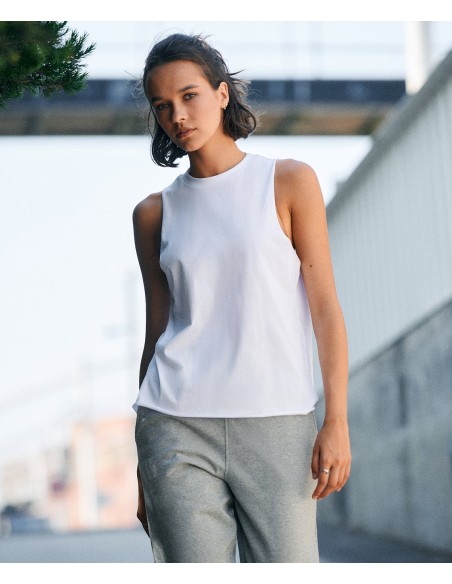 SFC-SK232-Womens High Neck Slash Armhole Vest
