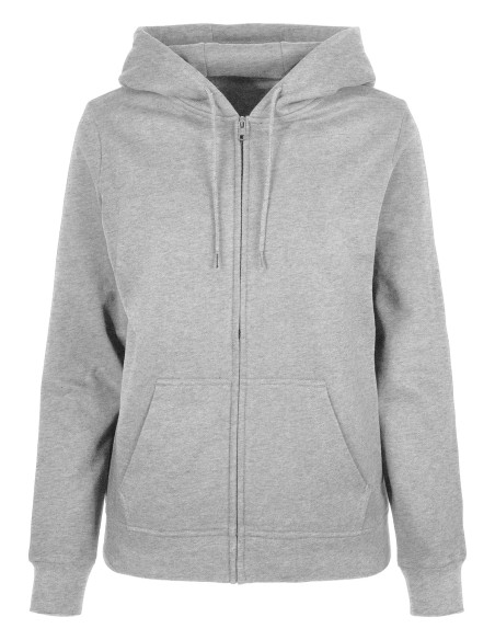 B-BB009-Ladies Basic Zip Hoody
