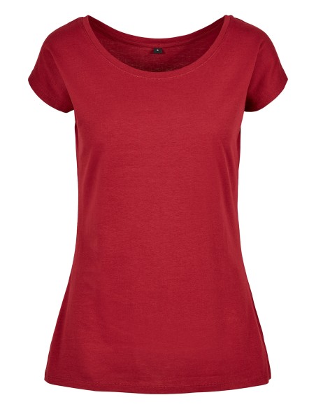 B-BB013-Ladies Wide Neck Tee