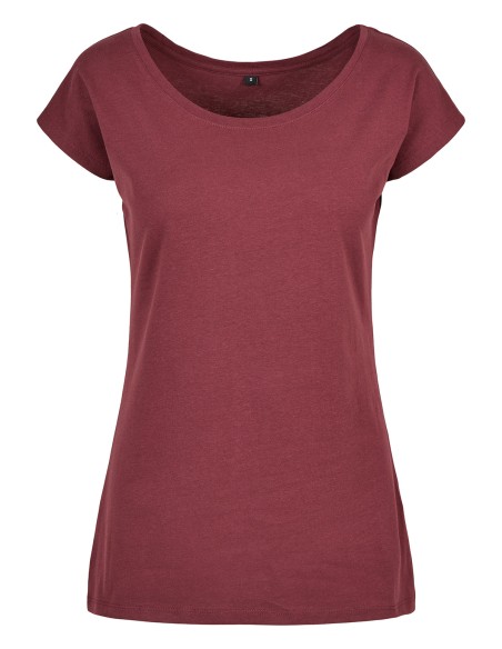 B-BB013-Ladies Wide Neck Tee