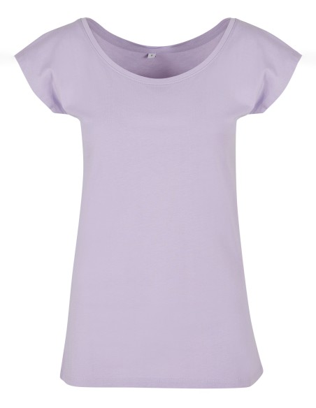 B-BB013-Ladies Wide Neck Tee