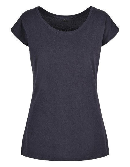B-BB013-Ladies Wide Neck Tee