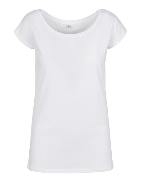 B-BB013-Ladies Wide Neck Tee
