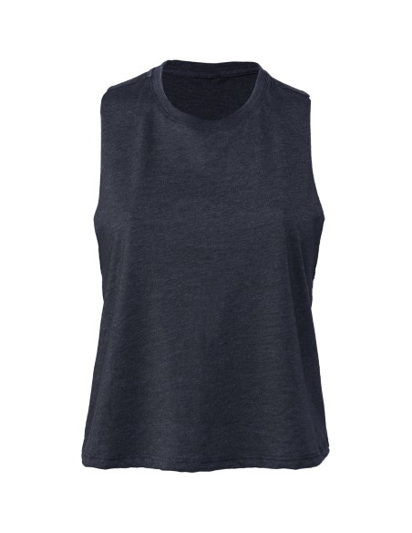 B-BE127-Débardeur crop top femme à dos nageur