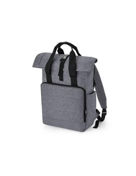 B-BG118L-Recycled Twin Handle Roll-Top Laptop Backpack