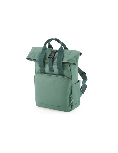 B-BG118S-Recycled Mini Twin Handle Roll-Top Backpack