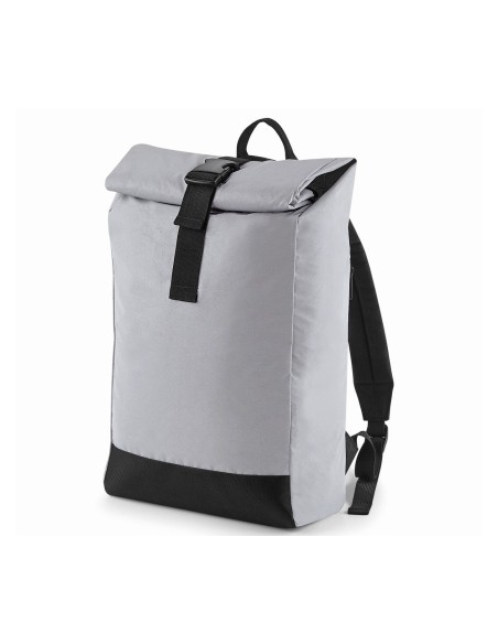 B-BG138-Reflective Roll-Top Backpack