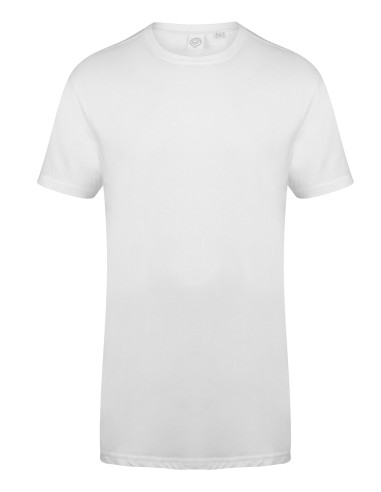 SFC-SF258-Mens Longline T-Shirt With Dipped Hem
