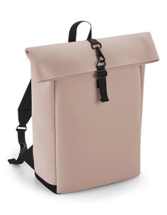 B-BG335-Matte PU Roll-Top Backpack