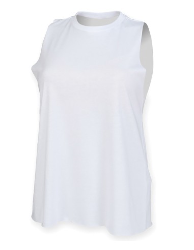 SFC-SK232-Womens High Neck Slash Armhole Vest