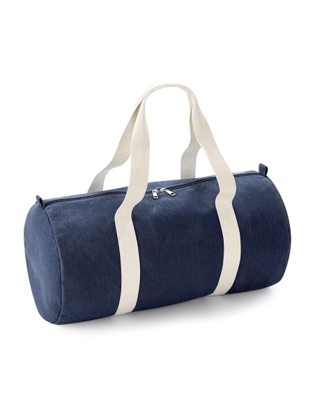 B-BG646-Denim Barrel Bag