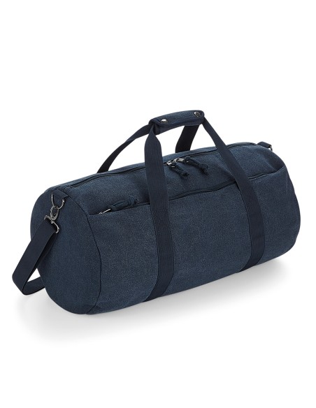 B-BG655-Vintage Canvas Barrel Bag