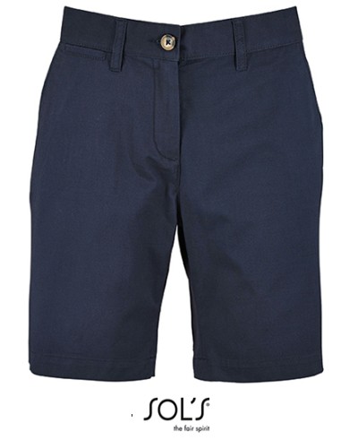 SOL-02762-Womens Chino Bermuda Shorts Jasper