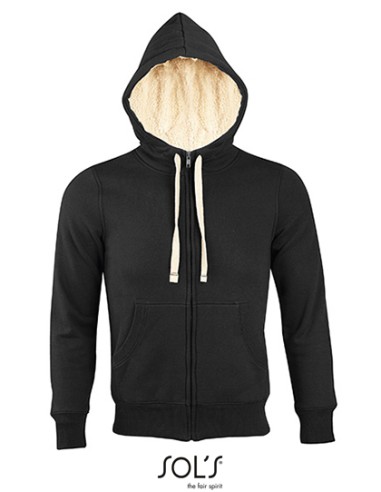 SOL-00584-Unisex Zipped Jacket Sherpa