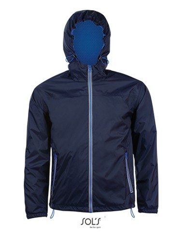 SOL-01171-Unisex Lined Windbreaker Skate Jacket