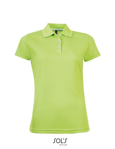SOL-01179-Womens Sports Polo Shirt Performer