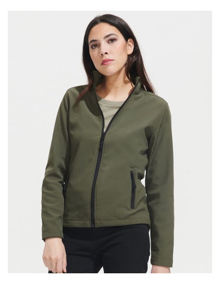 SOL-01194-Womens Softshell Zip Jacket Race