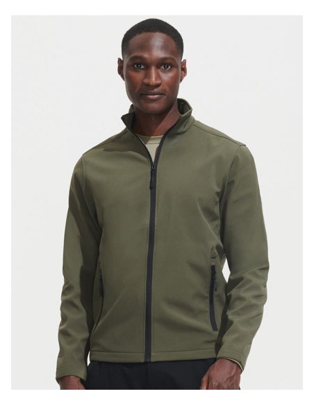 SOL-01195-Mens Softshell Zip Jacket Race