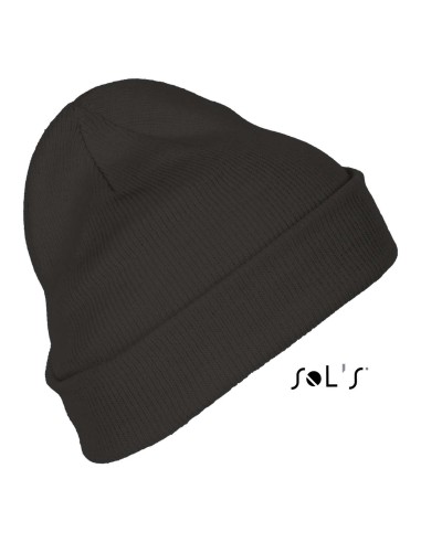 SOL-01664-SOL'S PITTSBURGH - SOLID-COLOUR BEANIE WITH CUFFED DESIGN