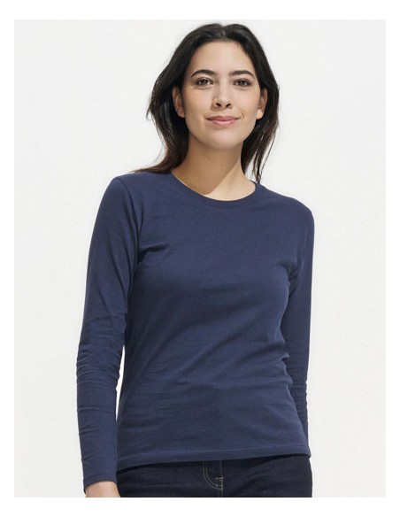 SOL-02075-Womens Long Sleeve T-Shirt Imperial