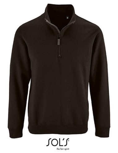 SOL-02088-Mens Zip High Collar Sweatshirt Stan