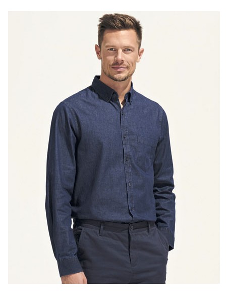 SOL-02100-Mens Denim Shirt Barry