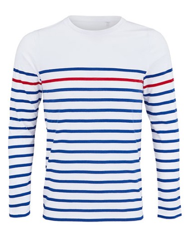 SOL-03100-Womens Long Sleeve Striped T-Shirt Matelot