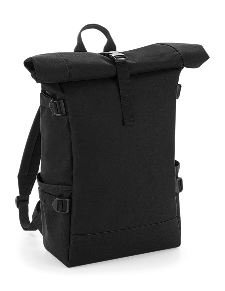 B-BG858-Block Roll-Top Backpack