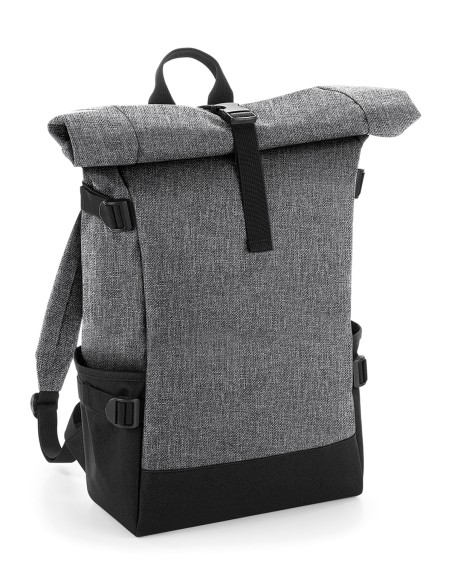 B-BG858-Block Roll-Top Backpack
