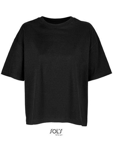 SOL-03807-Womens Boxy Oversized T-Shirt