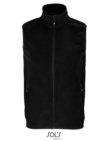 SOL-03822-Unisex Factor Zipped Fleece Bodywarmer