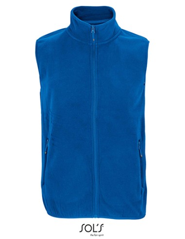 SOL-03822-Unisex Factor Zipped Fleece Bodywarmer