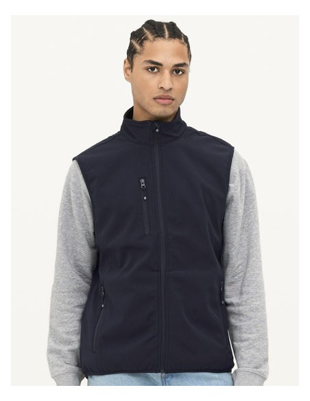SOL-03825-Mens Falcon Zipped Softshell Bodywarmer