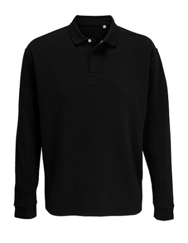 SOL-03990-Unisex Polo Collar Sweatshirt Heritage