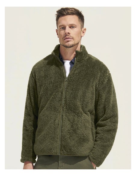 SOL-04022-Unisex Fleece Zip Jacket Finch