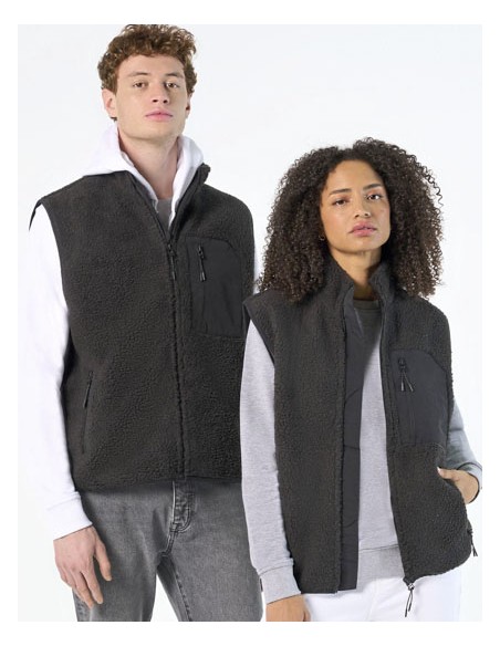 SOL-04041-Unisex Sherpa Bodywarmer Fury