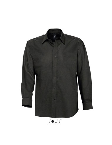 SOL-16000-Mens Oxford-Shirt Boston Long Sleeve