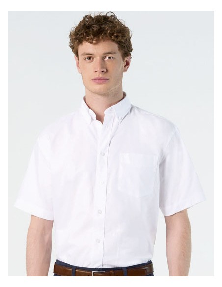SOL-16010-Mens Oxford-Shirt Brisbane Short Sleeve