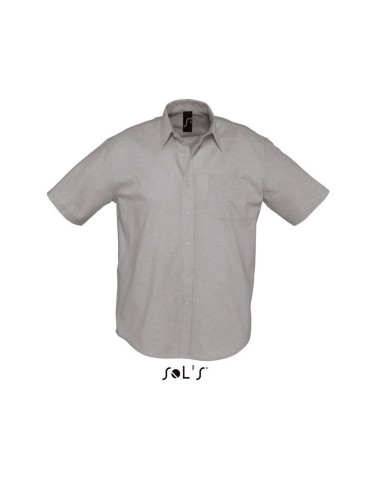 SOL-16010-Mens Oxford-Shirt Brisbane Short Sleeve
