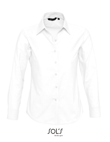 SOL-16020-Womens Oxford-Blouse Embassy Long Sleeve