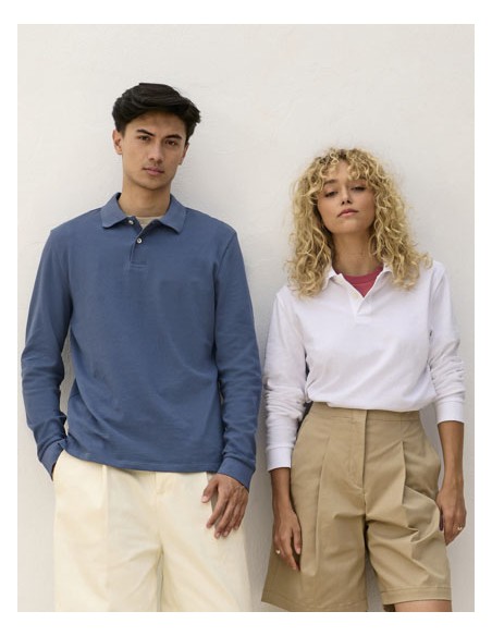 SOL-04441-Unisex Pacific Polo Shirt Longsleeve