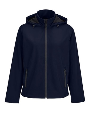 SOL-04448-Womens Race Softshell Hooded Jacket