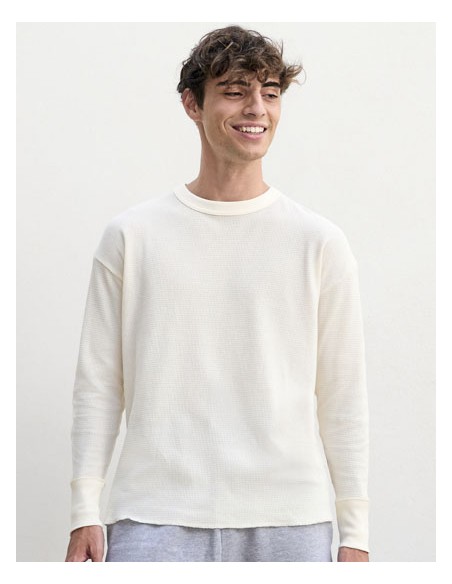SOL-04453-Unisex Embossed Thermal T-Shirt