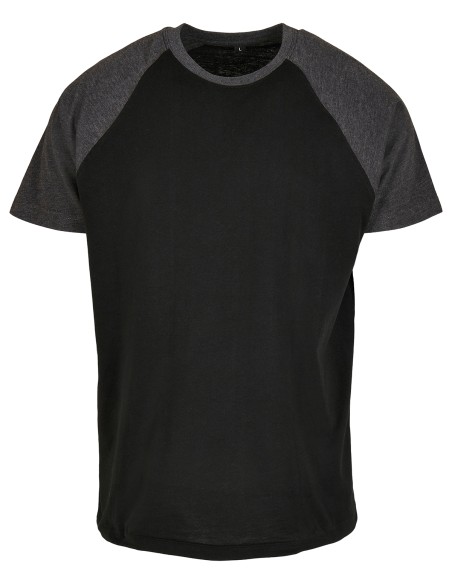 B-BY007-Raglan Contrast Tee